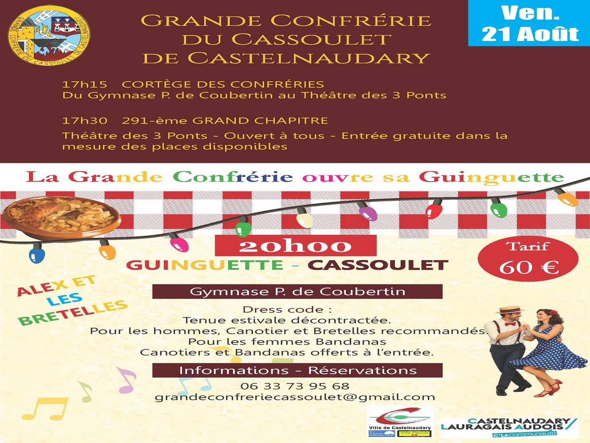 GRANDE CONFRÉRIE DU CASSOULET DE CASTELNAUDARY