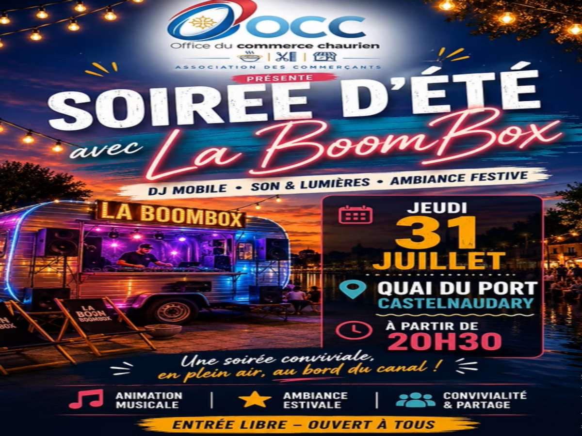SOIRÉE D'ÉTÉ AVEC LA BOOM BOX