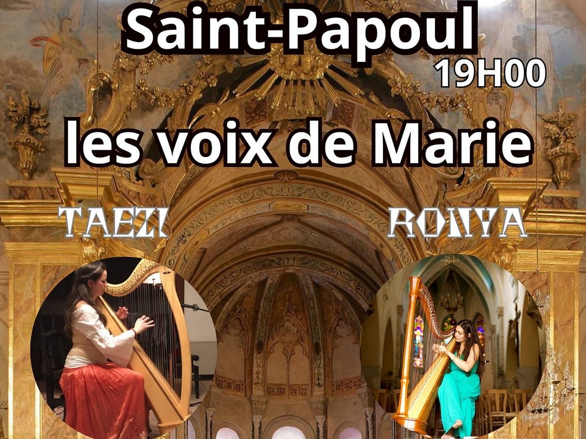 CONCERT DE HARPE AVEC LE DUO  LES VOIX DE MARIE